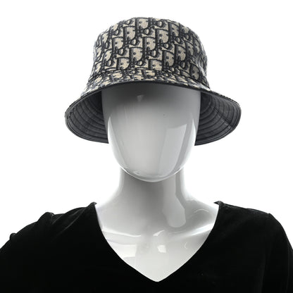 Christian Dior Oblique Jacquard Bucket Hat L Blue 2 of 9