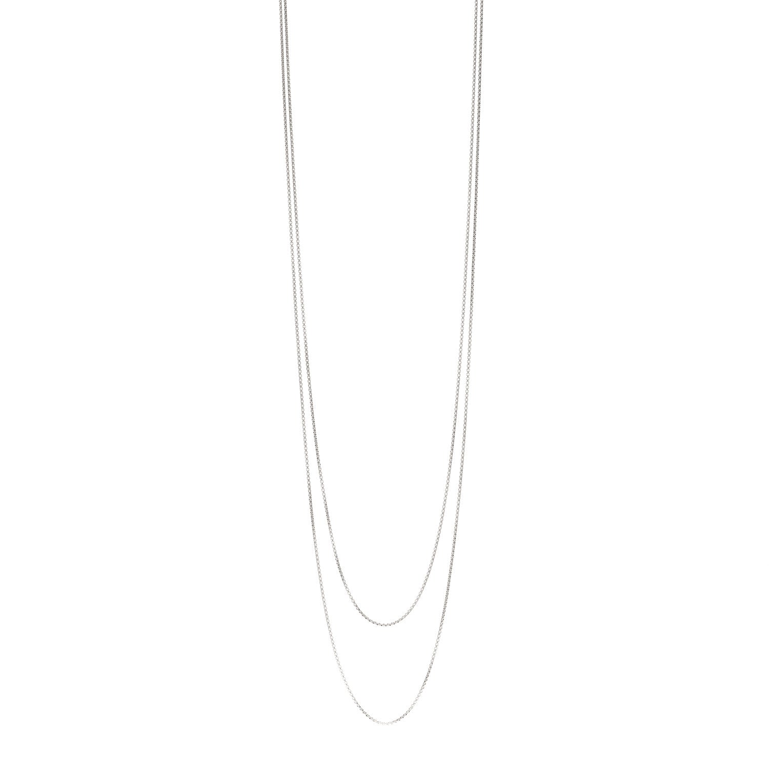 David Yurman Sterling Silver 14K Yellow Gold 1.7mm Box Chain Necklace 72" 1 of 8