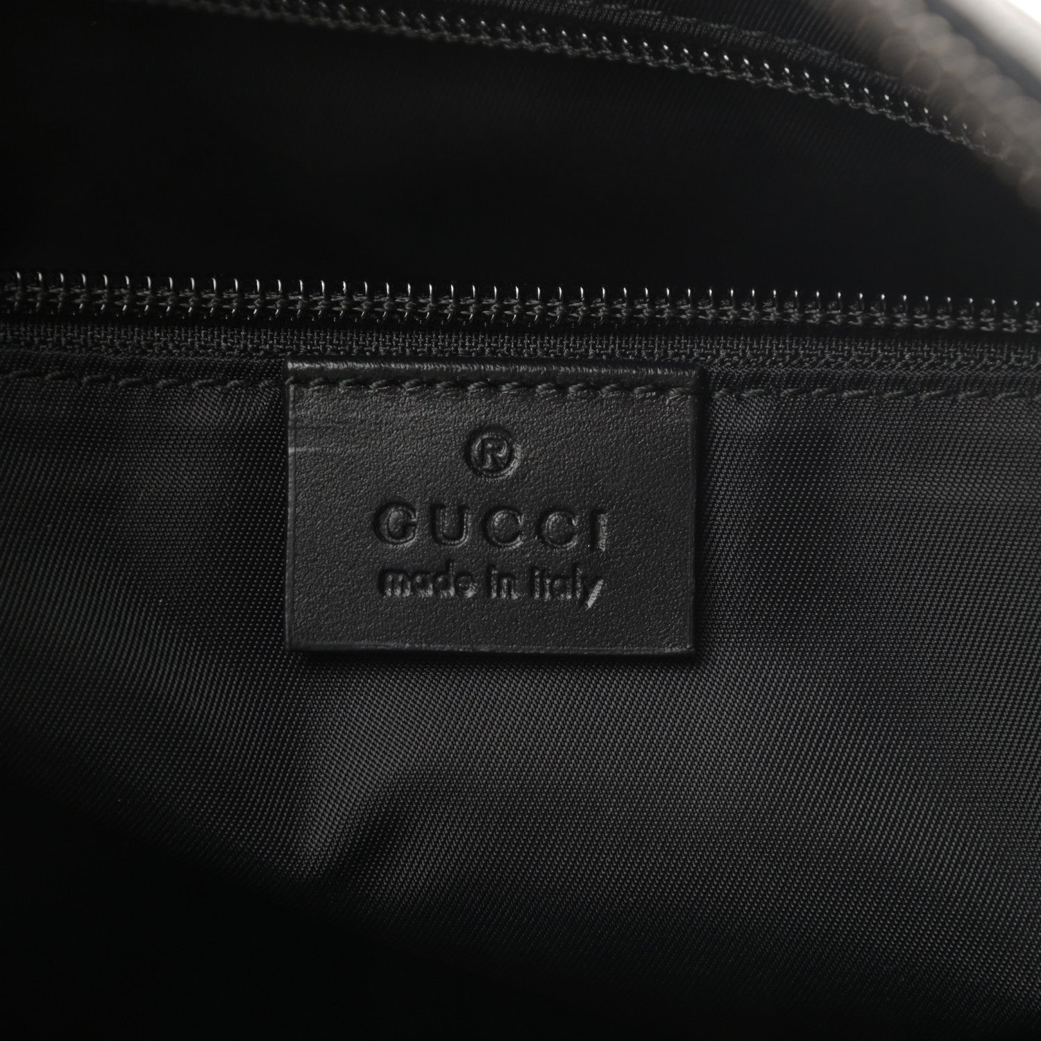 Gucci GG Supreme Monogram Crossbody Messenger Bag Black Grey 6 of 10