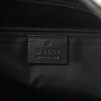 Gucci GG Supreme Monogram Crossbody Messenger Bag Black Grey 6 of 10