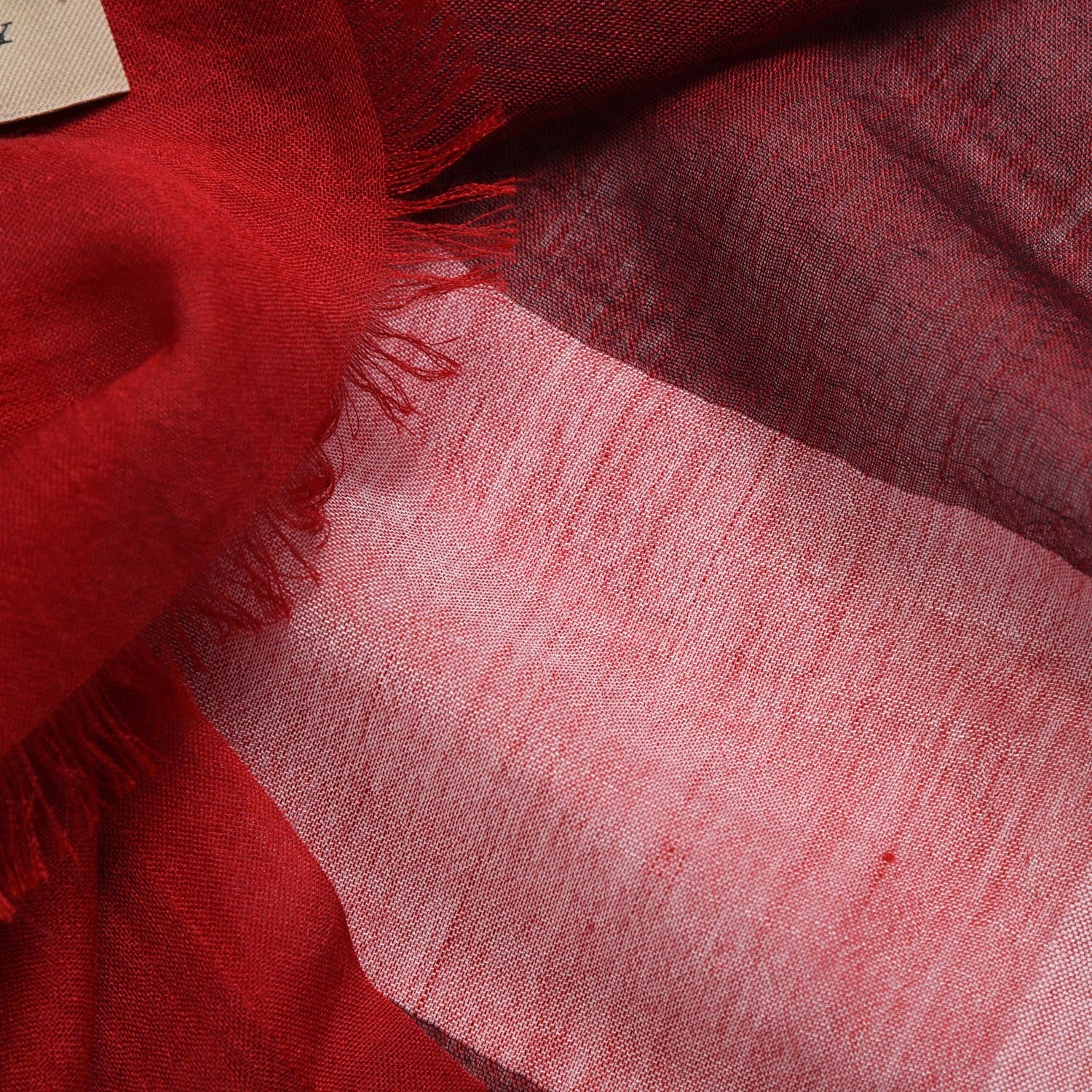 Burberry Modal Cashmere Silk Mega Check Scarf Parade Red 6 of 7