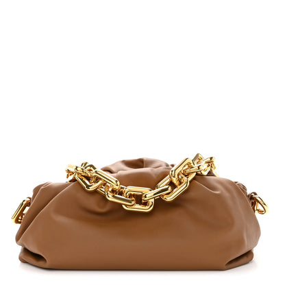 Bottega Veneta Calfskin The Pouch Chain Moutarde 1 of 9