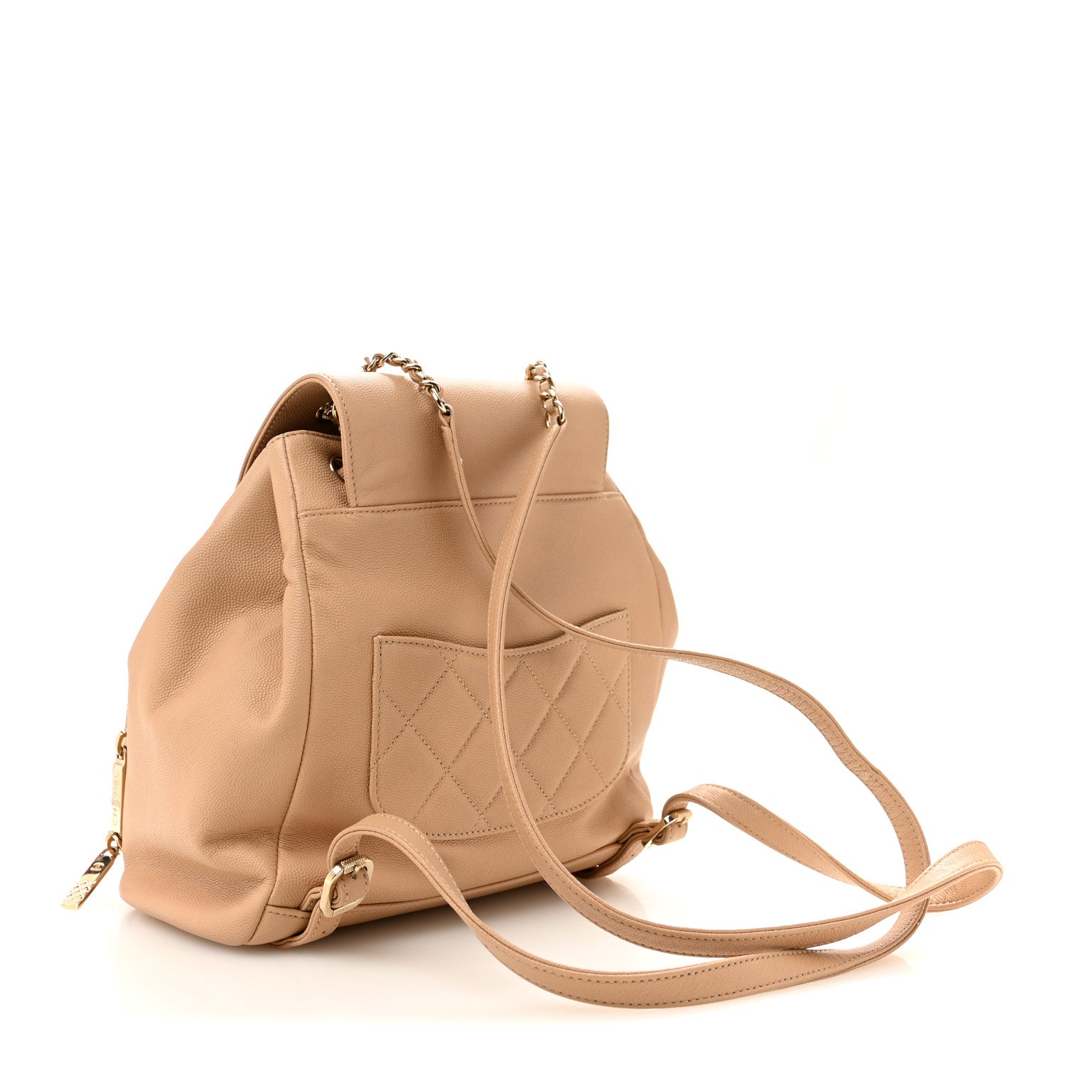 Chanel Caviar Quilted Business Affinity Backpack Beige 3 of 10