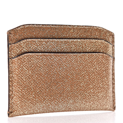 Burberry Patent Glitter Card Holder Gold 3 of 7