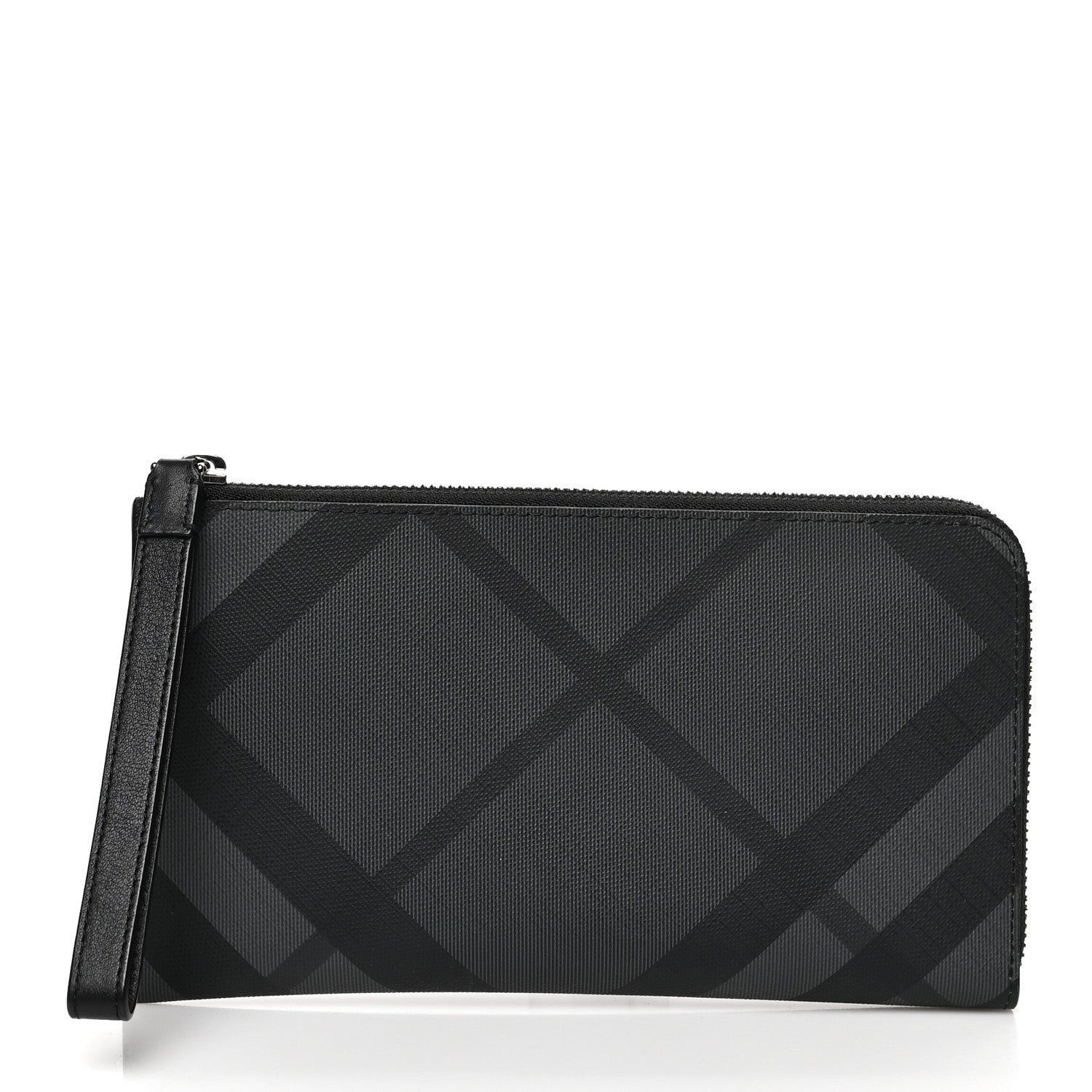 Burberry London Check Large Travel Wallet Black 1 of 8