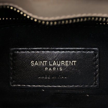 Saint Laurent Calfskin Y Quilted Monogram Toy Loulou Crossbody Bag Latte 6 of 10