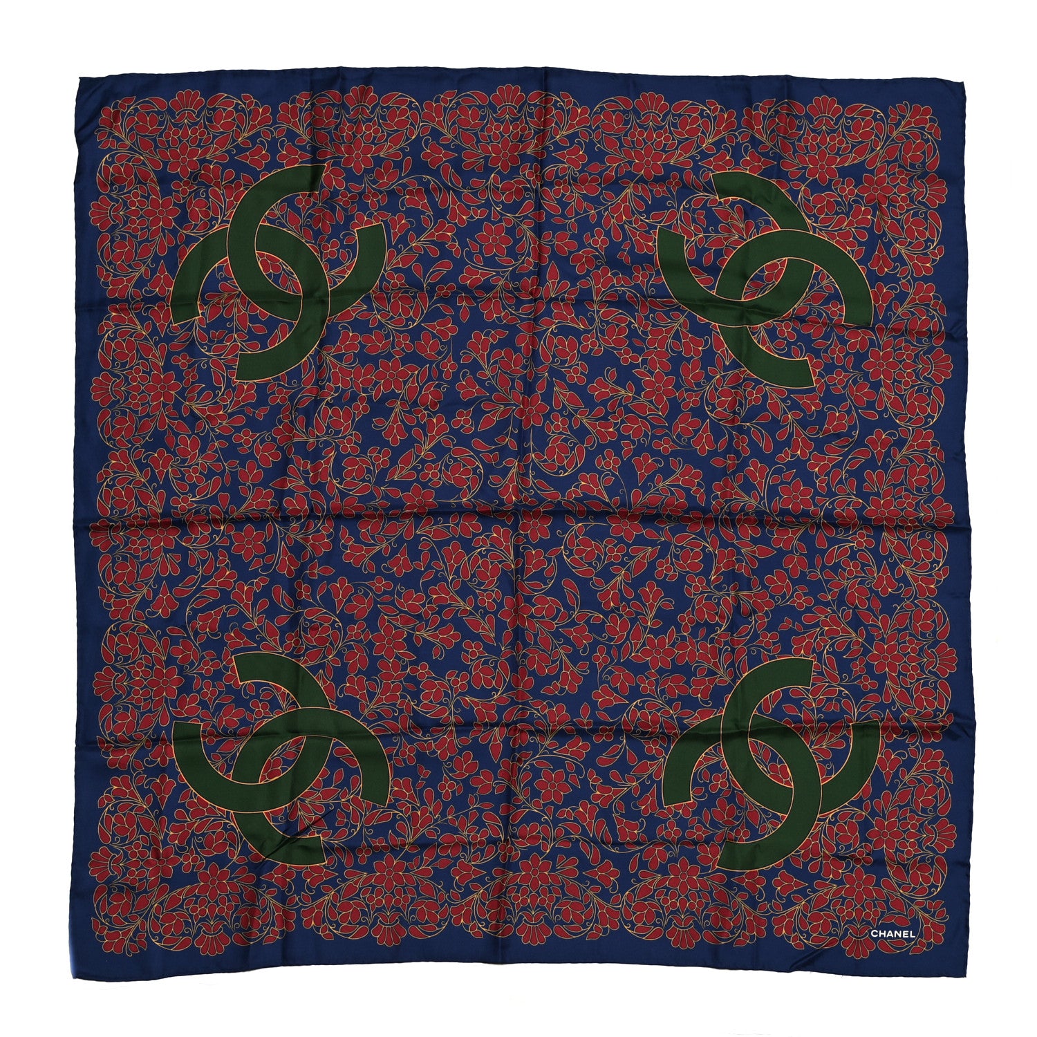 Chanel Silk CC Square Scarf Multicolor 1 of 4