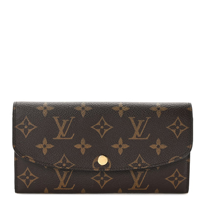 Louis Vuitton Monogram Emilie Wallet Rose Ballerine 1 of 9