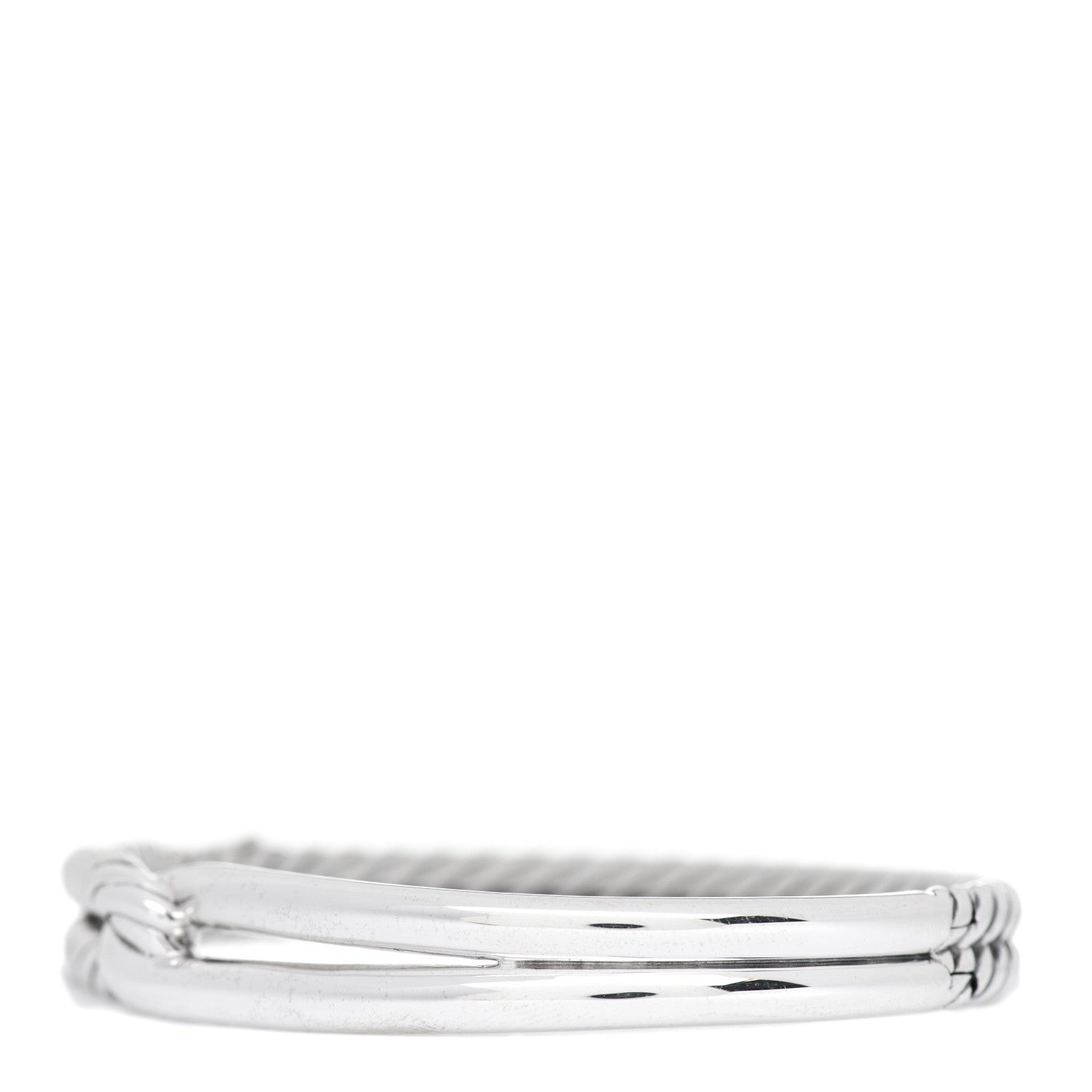 David Yurman Sterling Silver 10mm Single Loop Labyrinth Bracelet 1 of 3