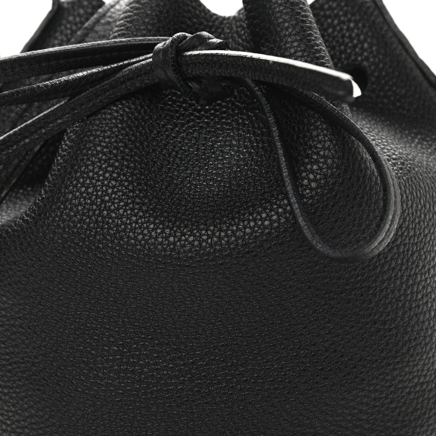 Mansur Gavriel Tumbled Calfskin Mini Bucket Bag Black 8 of 12