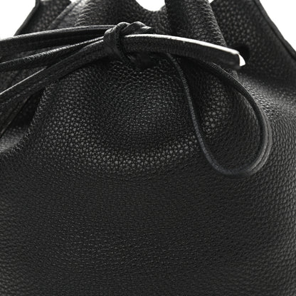 Mansur Gavriel Tumbled Calfskin Mini Bucket Bag Black 8 of 12
