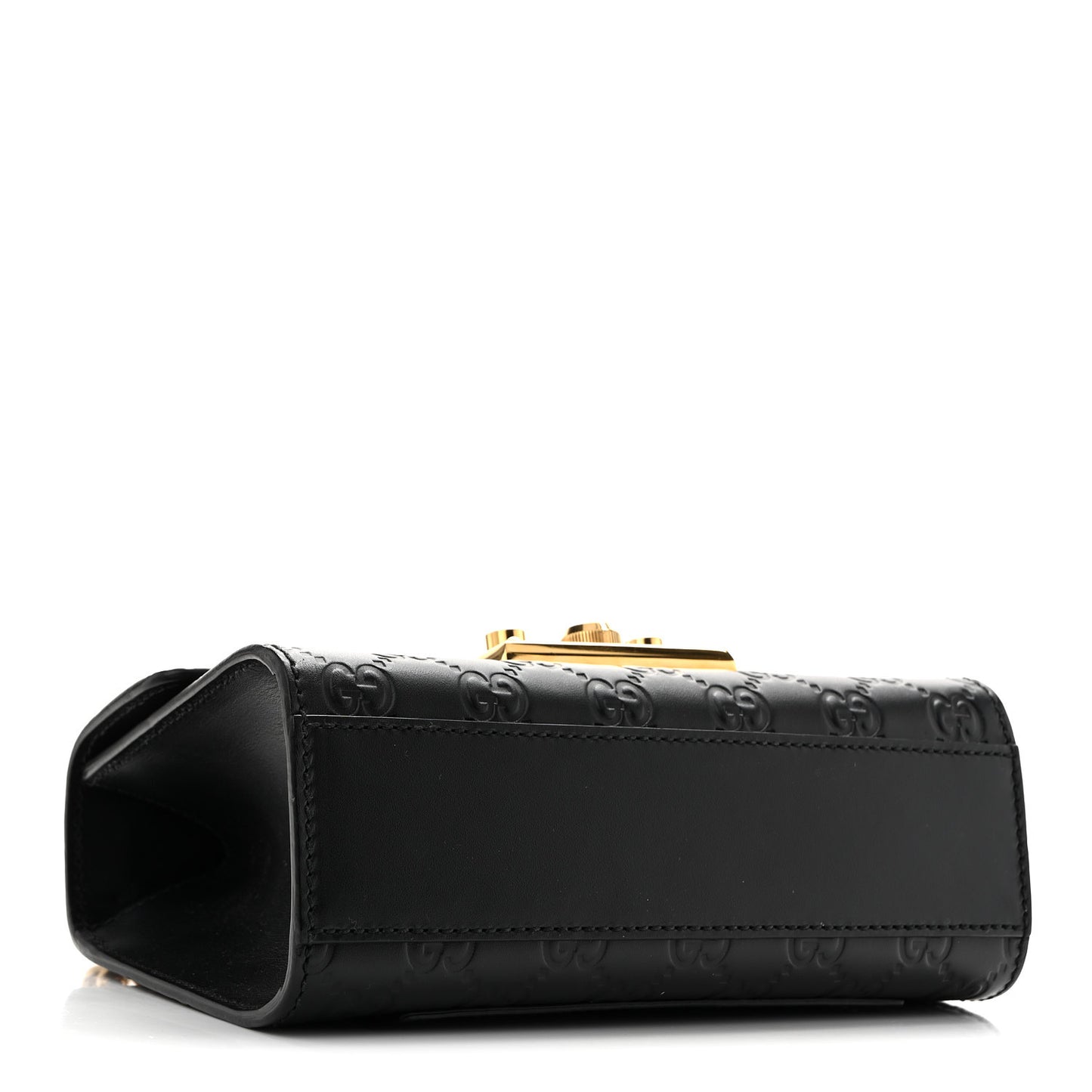 Guccissima Small Padlock Shoulder Bag Black