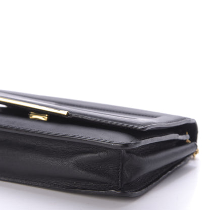 Fendi Vitello Flamingo Tube Wallet on Chain Black 7 of 10