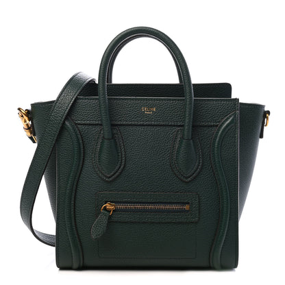 Celine Drummed Calfskin Nano Luggage Amazone 1 of 9