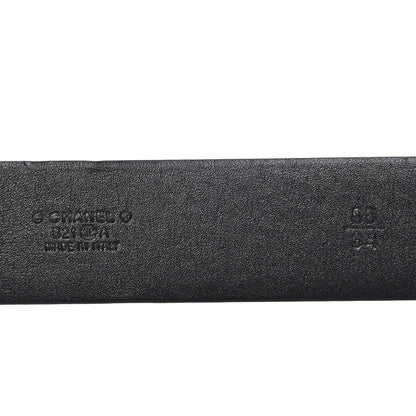 Chanel Calfskin Pearl Crystal CC Belt 85 34 Black 5 of 5