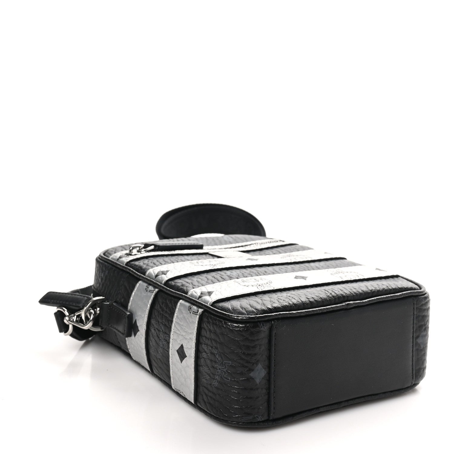 MCM Visetos Spot Crossbody Bag Black 4 of 9