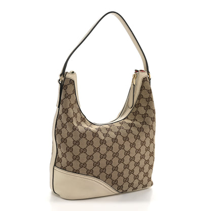 Gucci Monogram Medium New Britt Hobo Off White 3 of 15