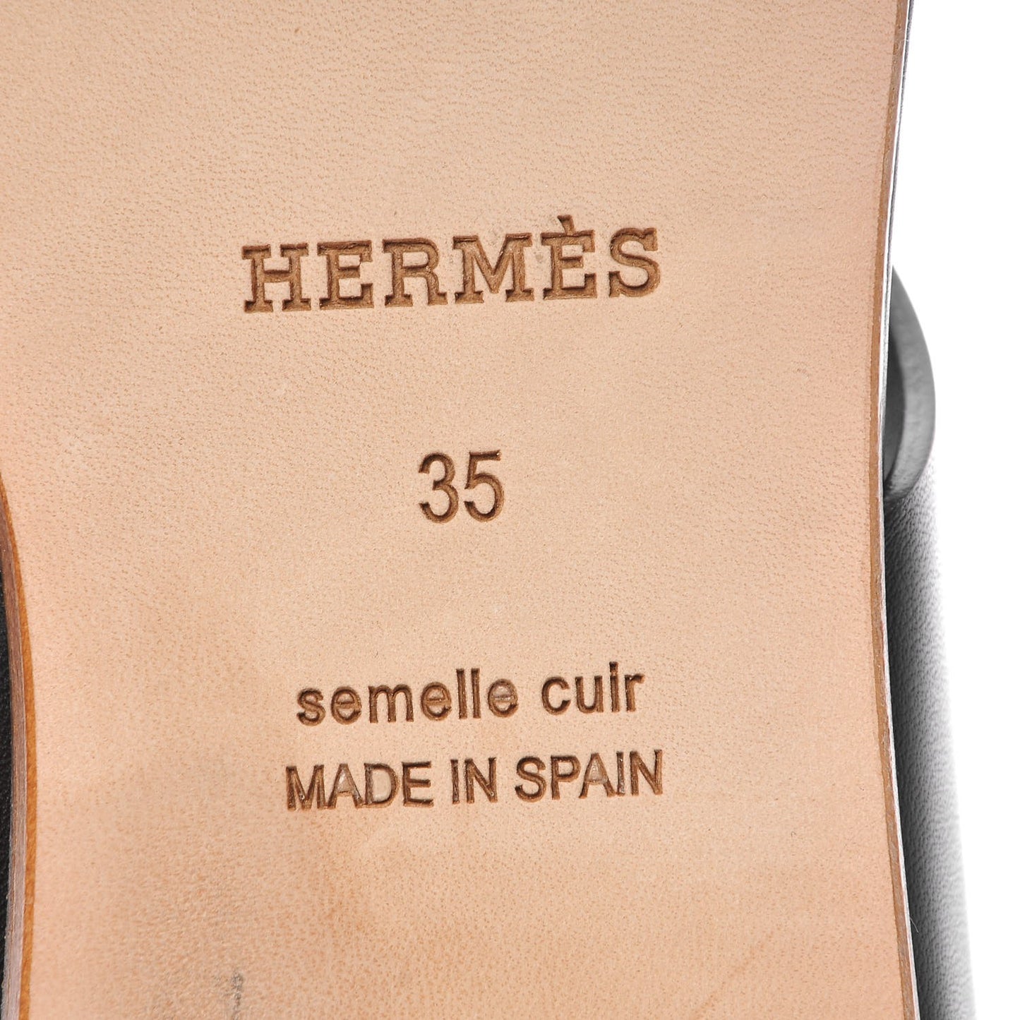 Calfskin Kola Sandals 35 Black