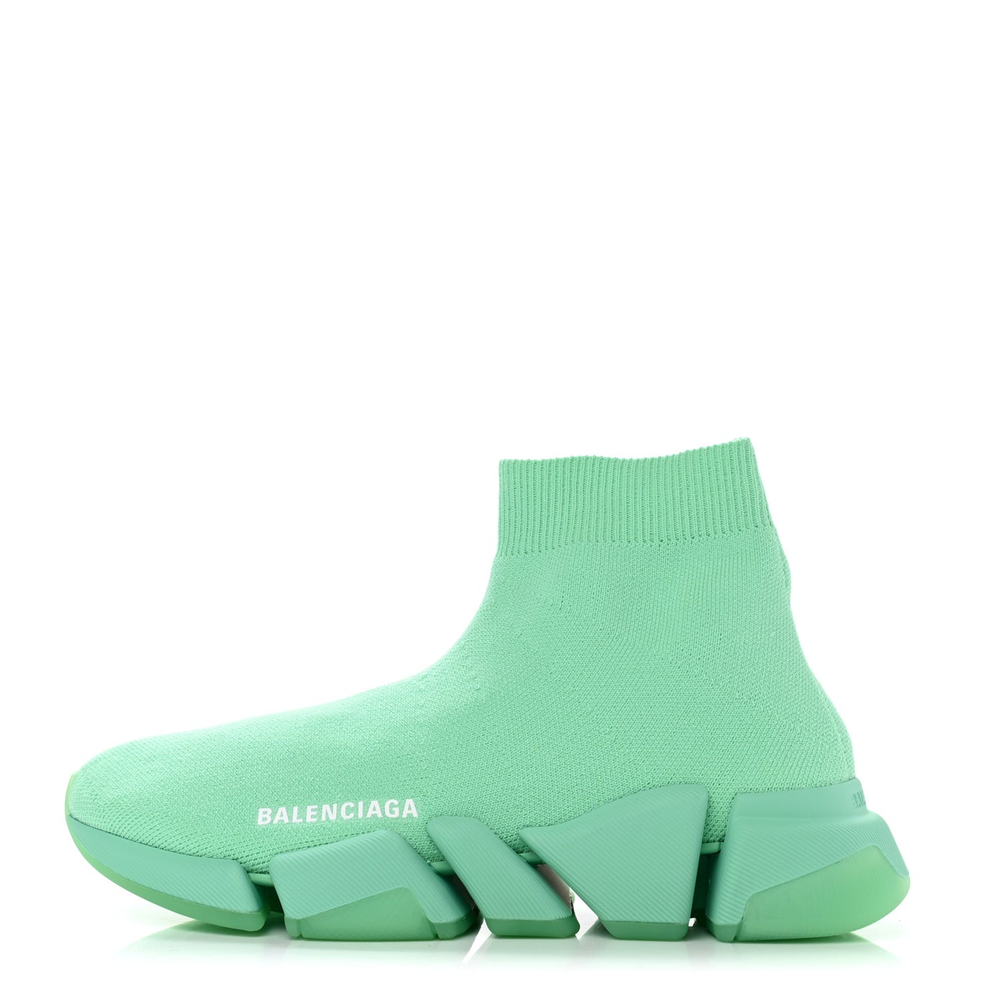 Technical 3D Recycled Knit Womens Speed 2.0 Transparent Sole Sneakers 37 Mint