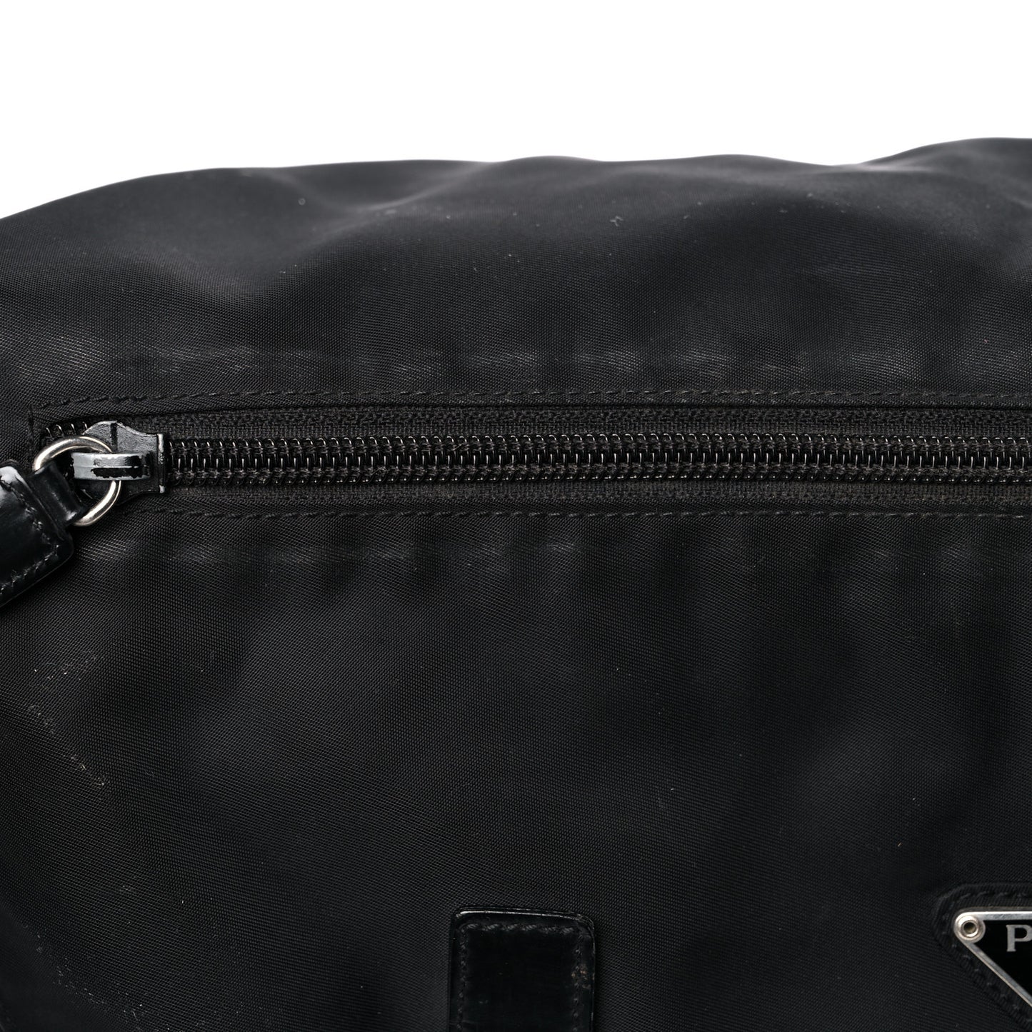 Nylon Vela Messenger Bag Black