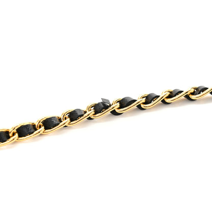 Prada Saffiano Metal Oro Chain Wallet Black 13 of 14