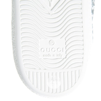 Gucci Glitter Web Ace Sneakers 36 Silver 7 of 9