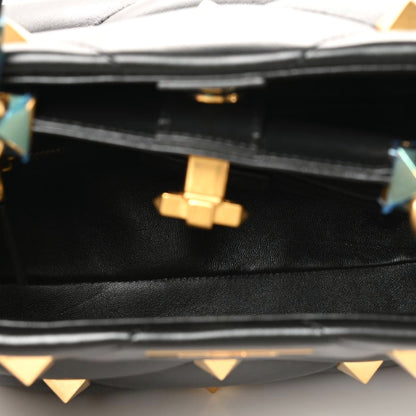 Valentino Garavani Nappa Roman Stud The Handle Bag Black 5 of 8