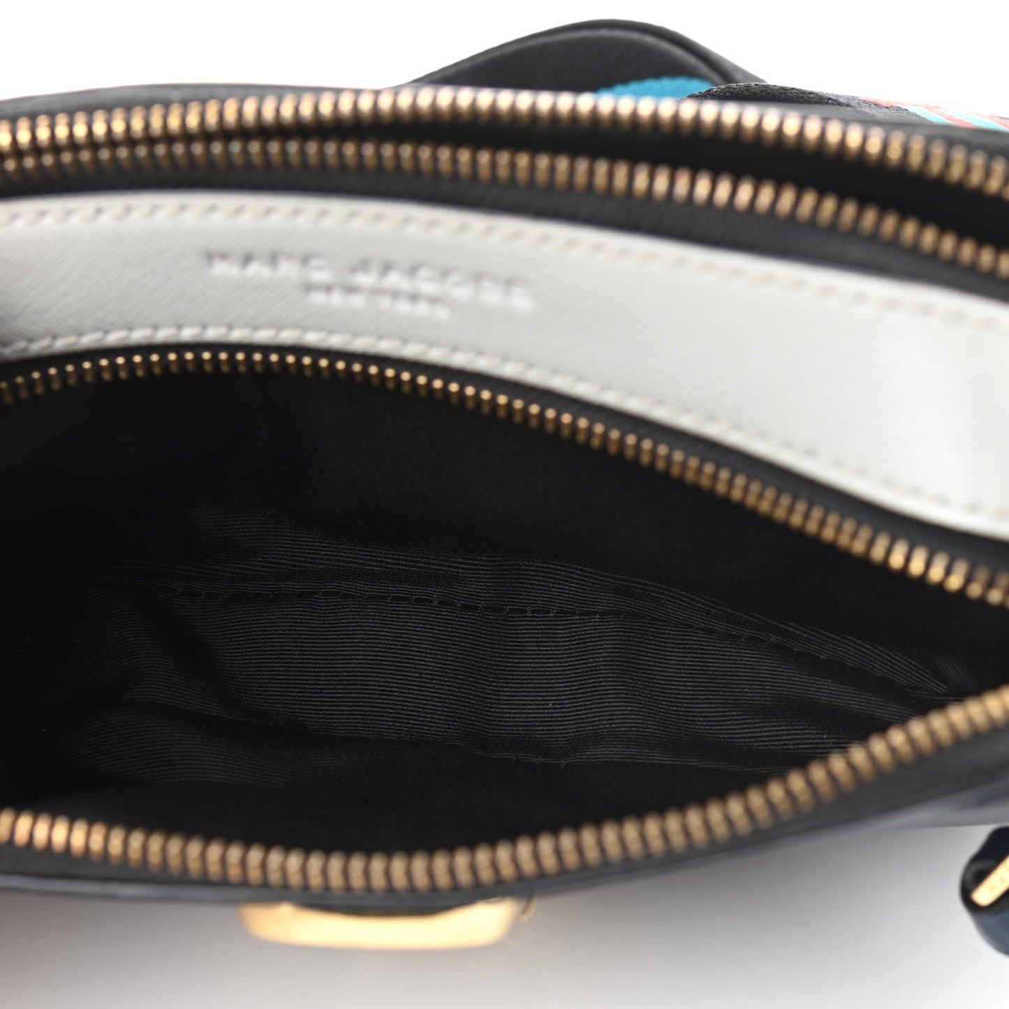 Saffiano Small Snapshot Camera Bag Blue Sea