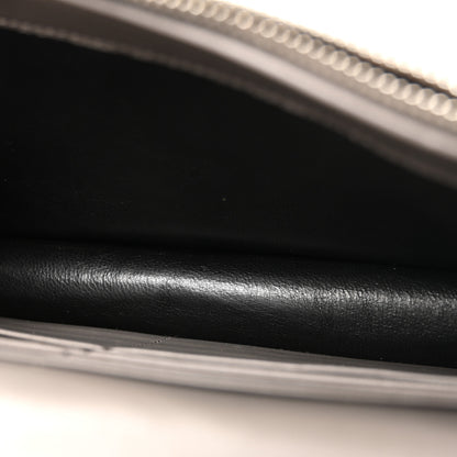 Saint Laurent Calfskin Crocodile Embossed Kate Monogram Tassel Chain Wallet Fog 5 of 9