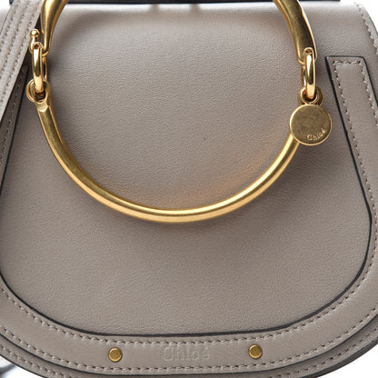 Chloe Calfskin Suede Small Nile Bracelet Bag Motty Grey 10 of 10