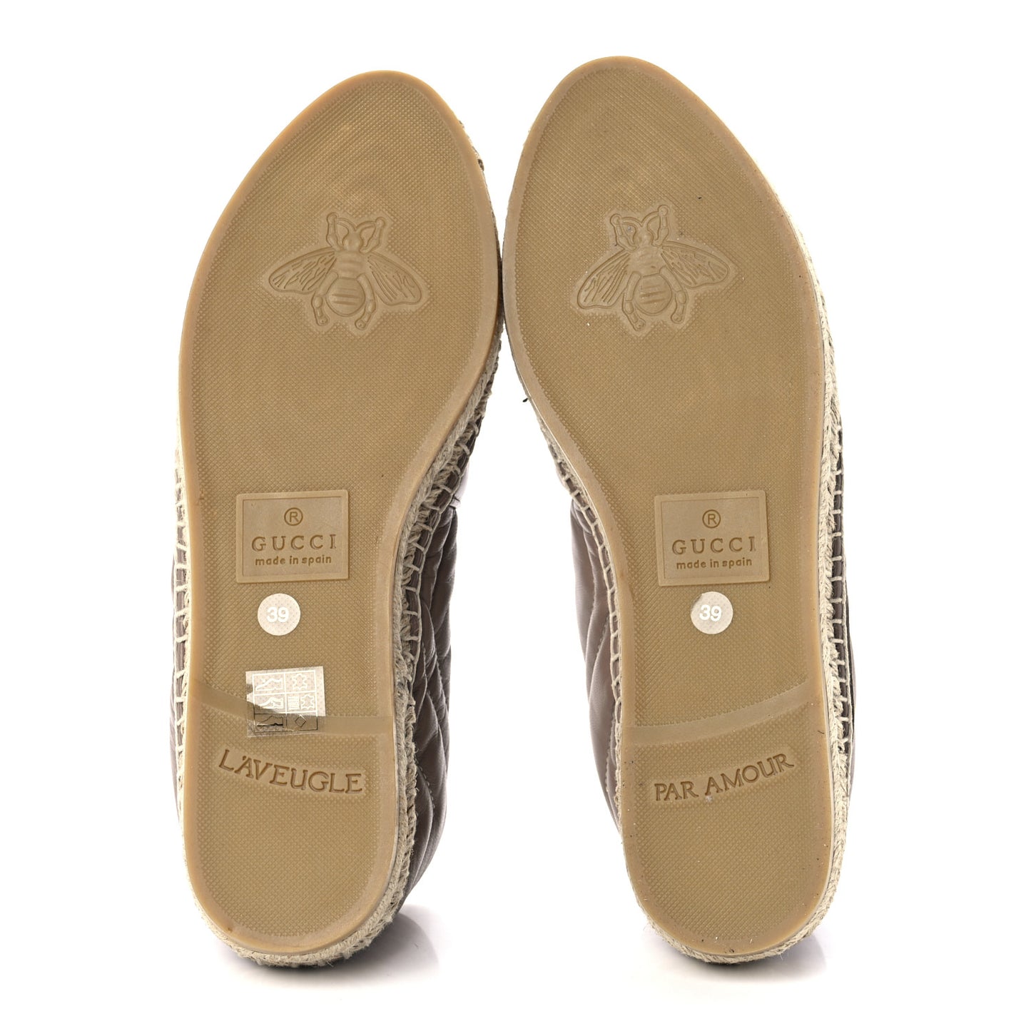 Nappa Matelasse GG Marmont Espadrilles 39 Porcelain Rose