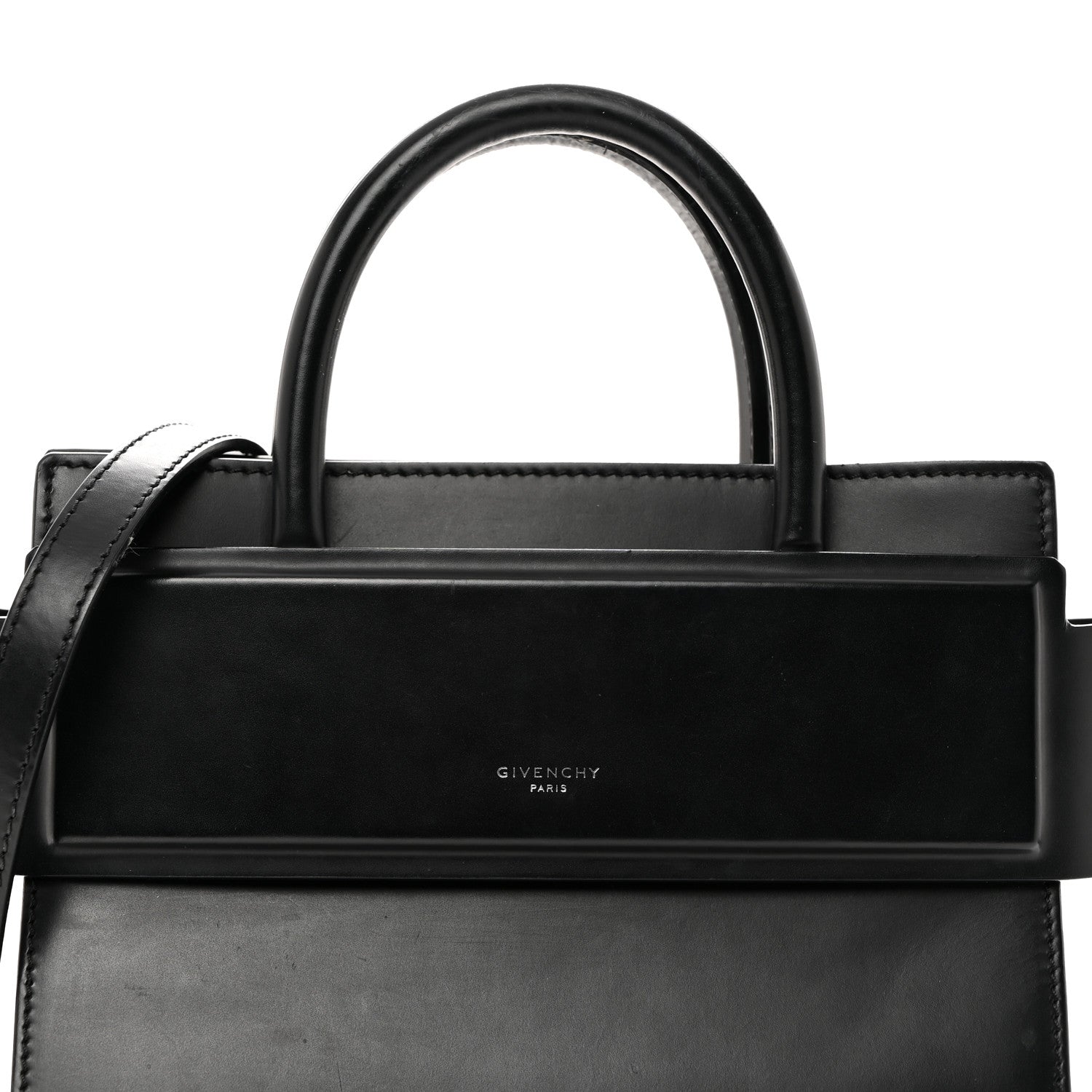 Givenchy Smooth Calfskin Mini Horizon Satchel Black 7 of 10