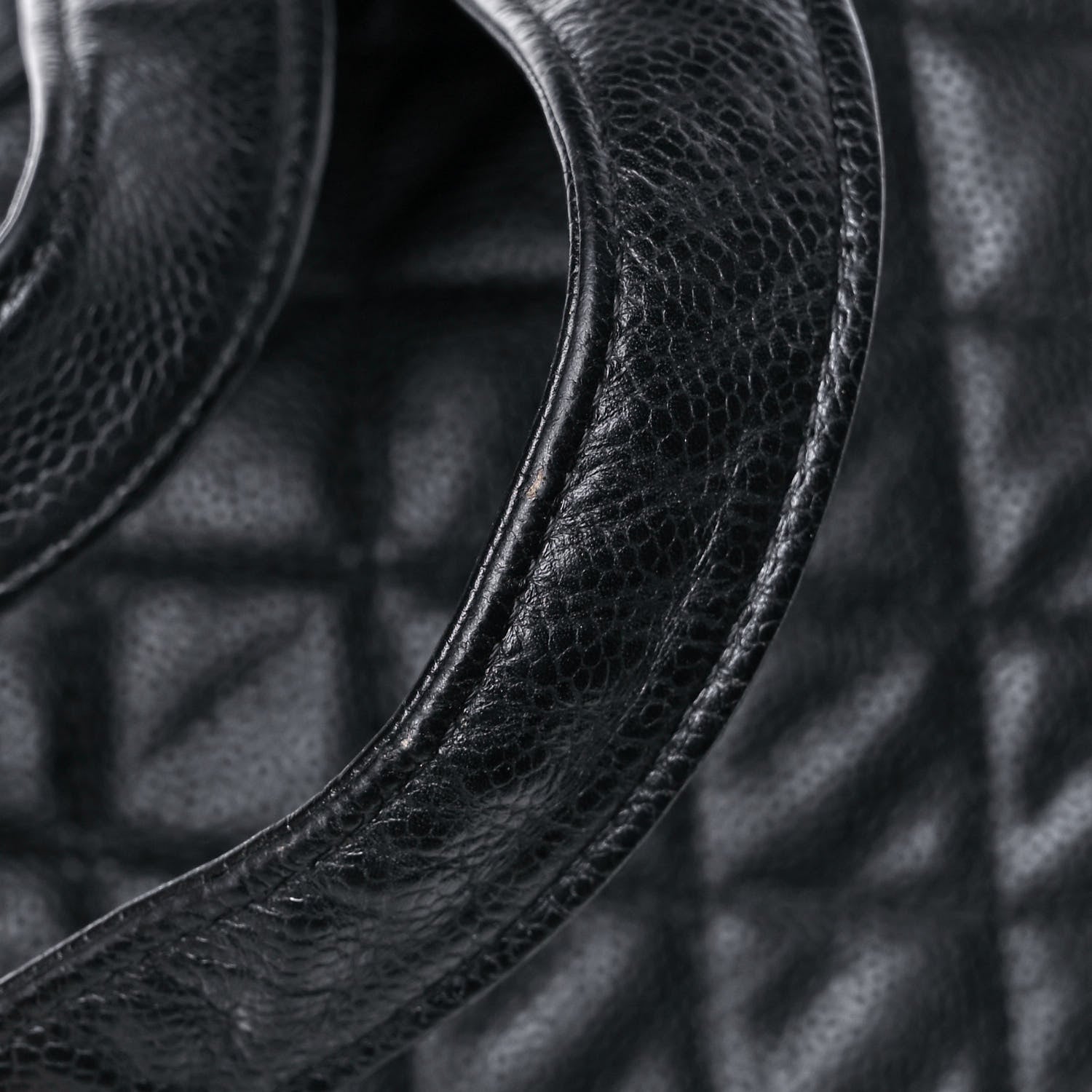 Chanel Caviar Quilted Bowler Black 16 of 17