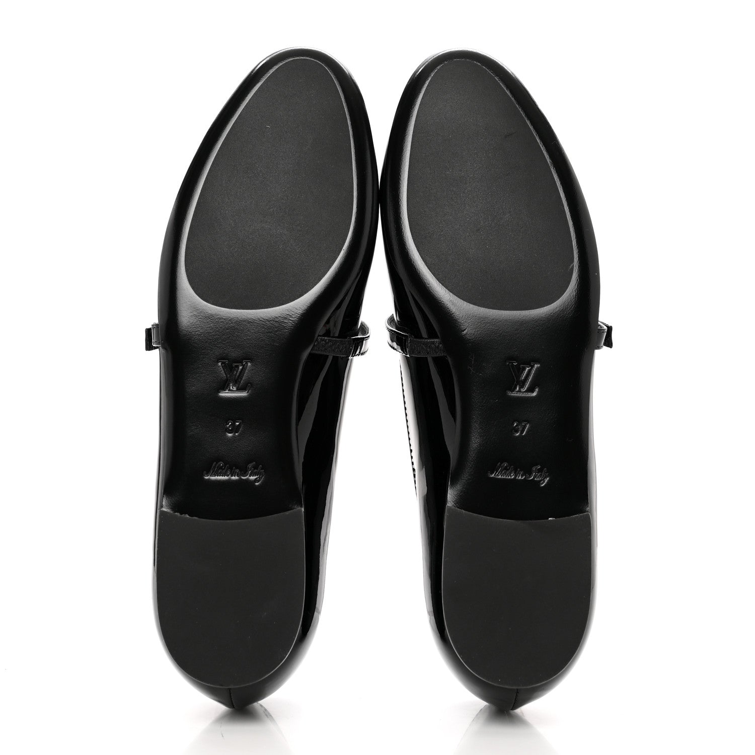 Louis Vuitton Patent Uniformes Ballerina Flat 37 Black 6 of 8