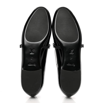 Louis Vuitton Patent Uniformes Ballerina Flat 37 Black 6 of 8