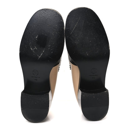 Chanel Calfskin CC Loafers 40 Black White Beige 7 of 13