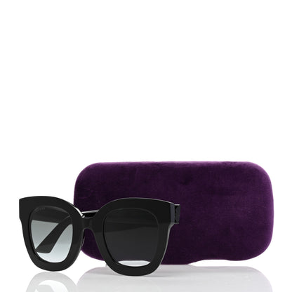 Gucci Acetate Crystal Star Round Frame Sunglasses GG0208S Black 8 of 8