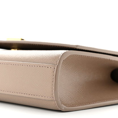 Saint Laurent Grain De Poudre Small Monogram Kate Satchel Dark Beige 10 of 10