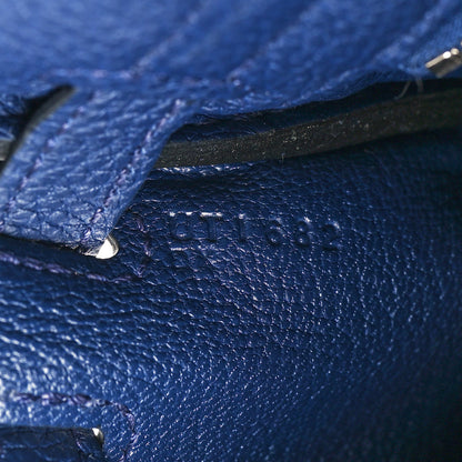 Hermes Togo Kelly Retourne 25 Bleu Saphir 7 of 10
