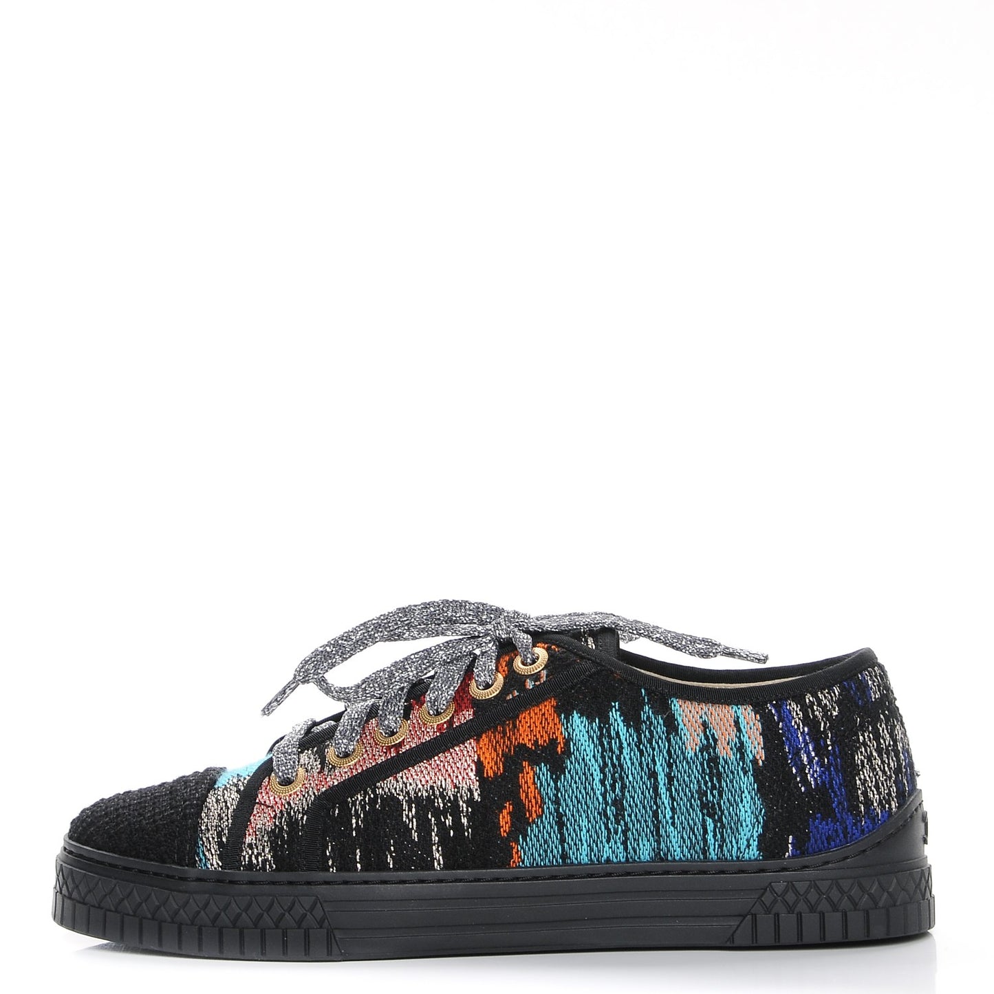 Tweed Low Top Sneakers 39 Multicolor Black