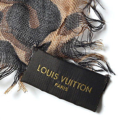 Louis Vuitton Cashmere Silk Leopard Etole Stole Marron 5 of 5