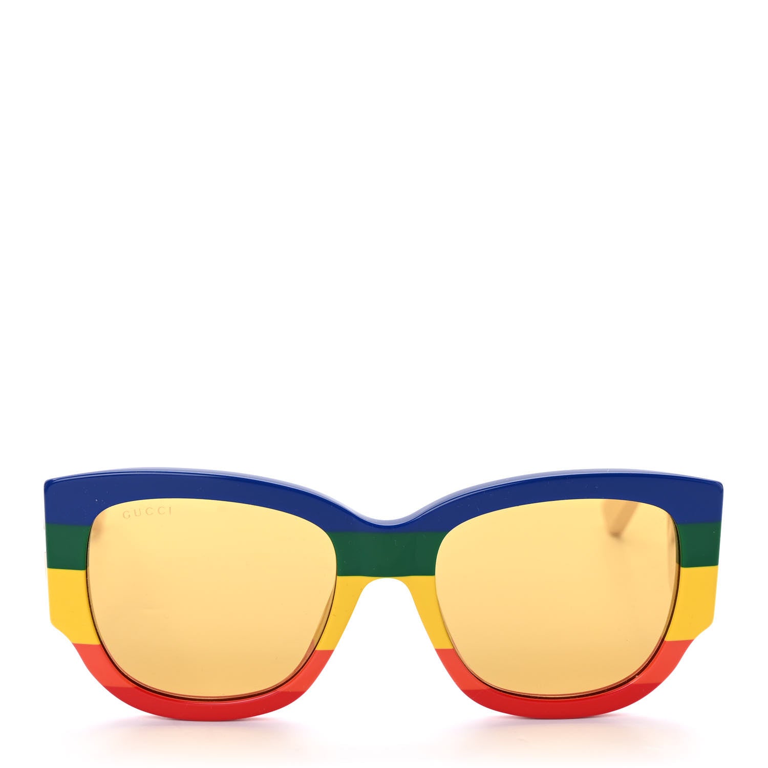 Gucci Acetate Web Oversized Frame Rectangle Sunglasses GG0276S Multicolor 2 of 8
