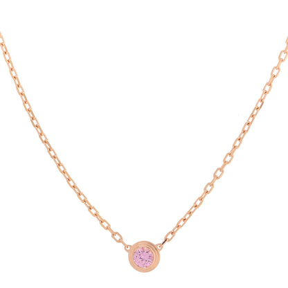Cartier 18K Pink Gold Pink Sapphire D'Amour Pendant Necklace 4 of 6