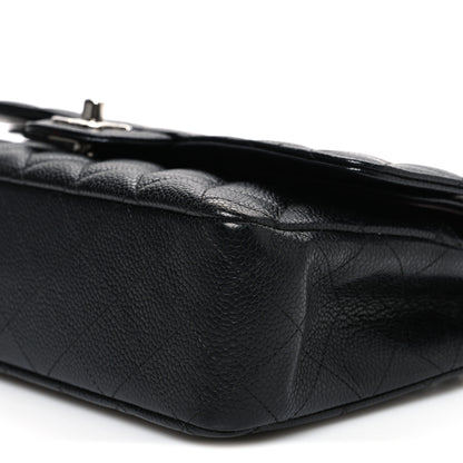 Chanel Caviar Quilted Medium Double Flap Black 10 of 11