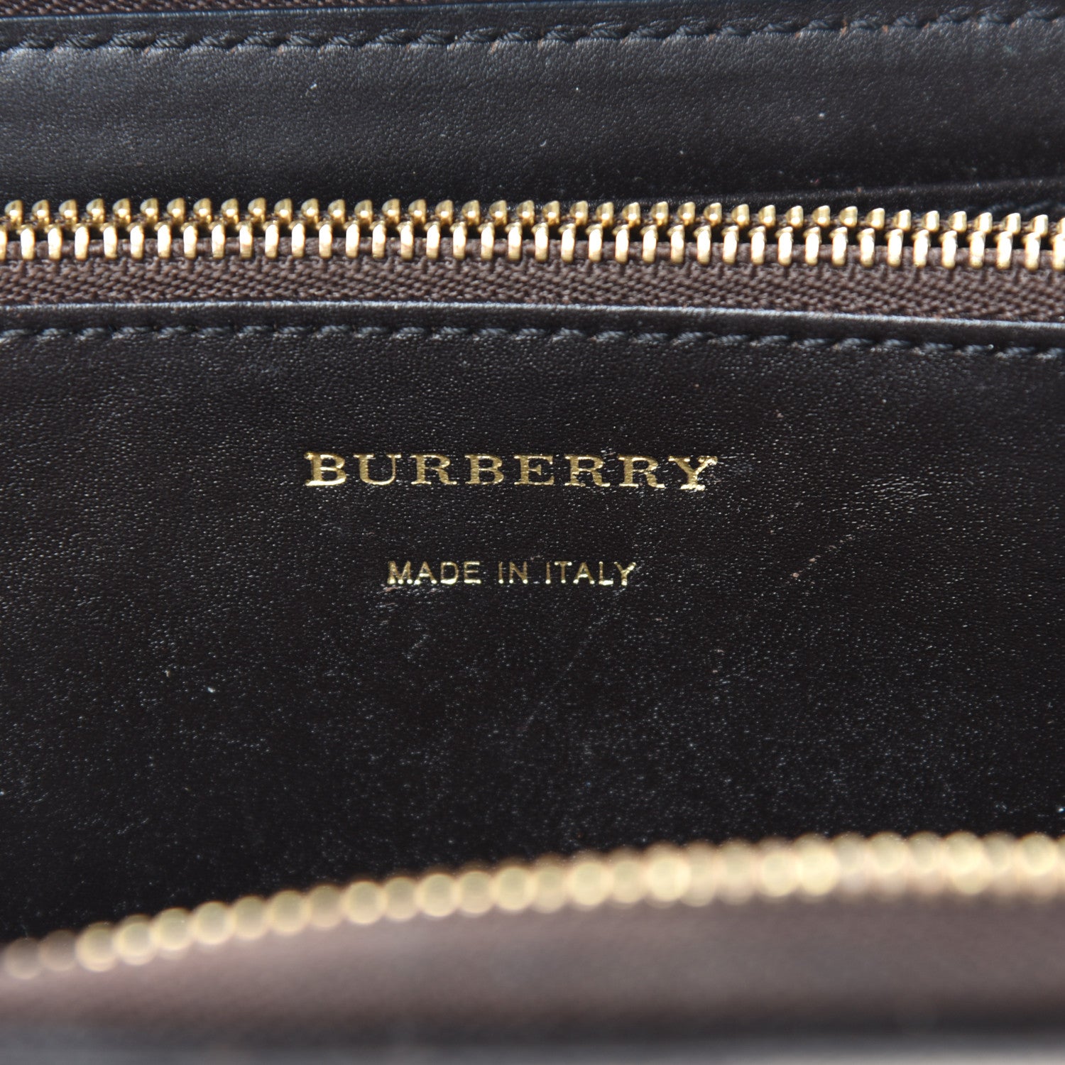 Burberry Haymarket Check Large Ziggy Zip Around Wallet Chocolate 6 of 6