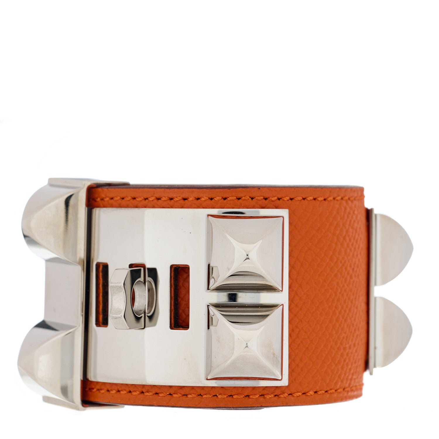 Hermes Epsom Collier de Chien CDC Bracelet S Orange 1 of 7