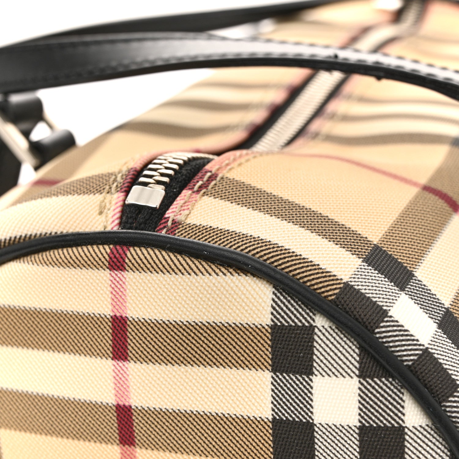 Burberry Nova Check Barrel Bag Black 15 of 16