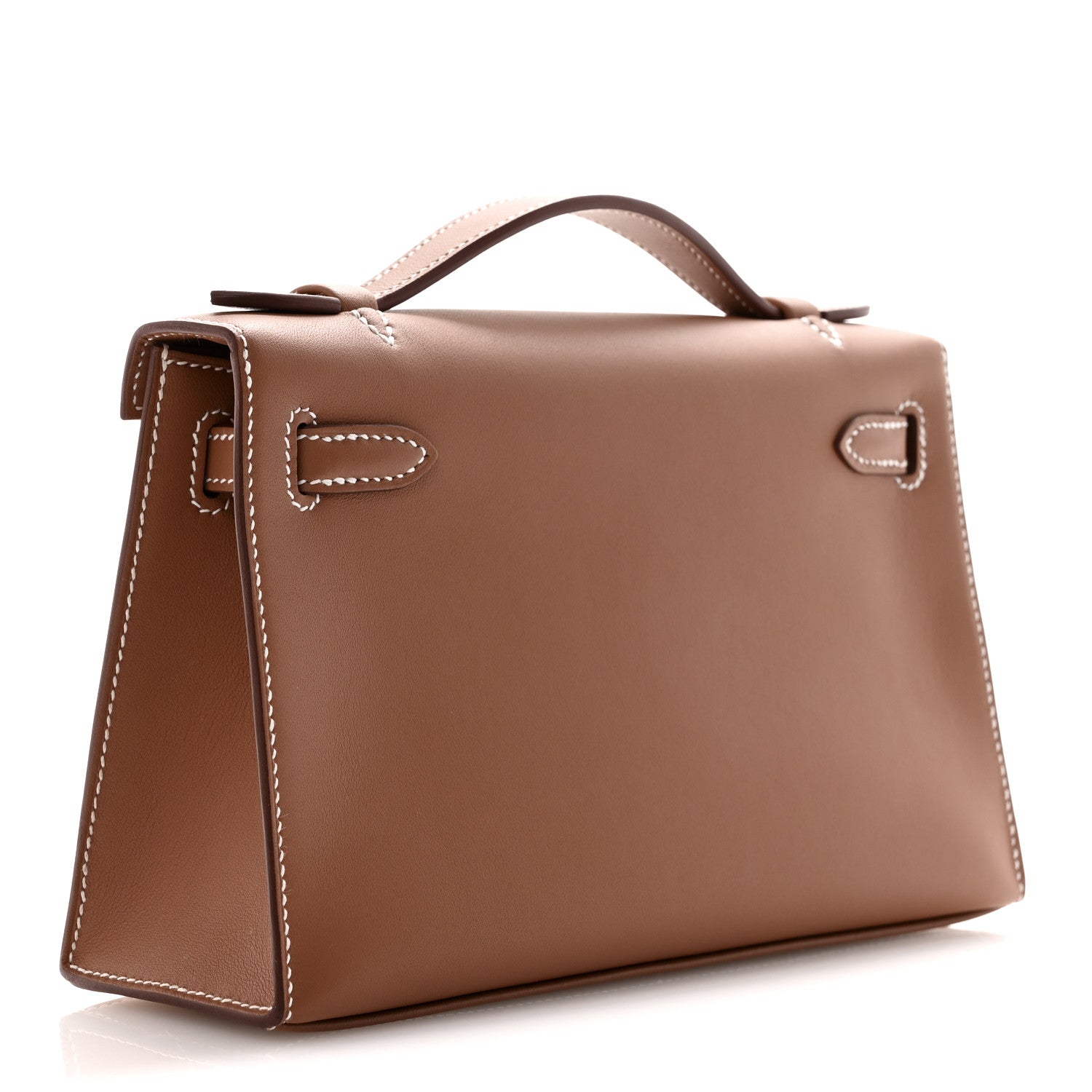 Hermes Swift Kelly Pochette Clutch Gold 3 of 11