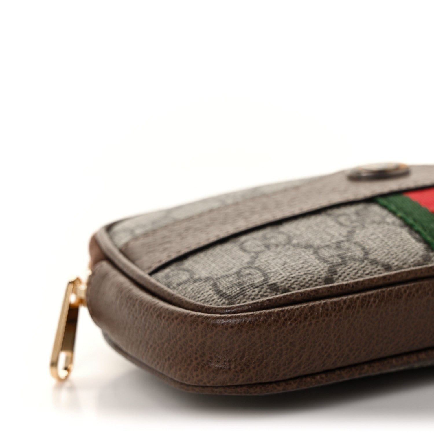 Gucci GG Supreme Monogram Web Ophidia Belted iPhone Case 85 34 Dark Brown 7 of 8