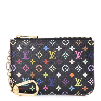 Louis Vuitton Monogram Multicolor Key Pouch Black Grenade 1 of 7